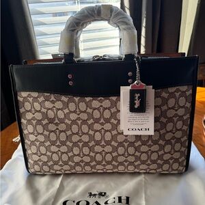 Rogue Brief In Signature Textile Jacquard cocoa/black